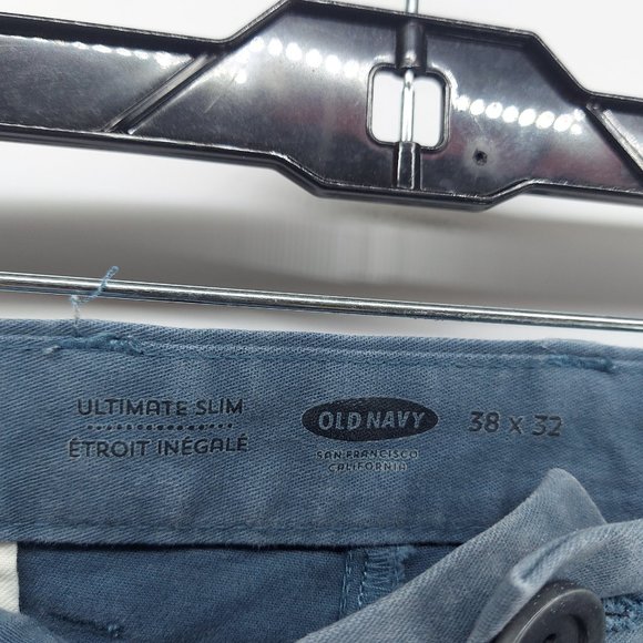 old navy ultimate slim blue pants size 38 with defect - Picture 6 of 10